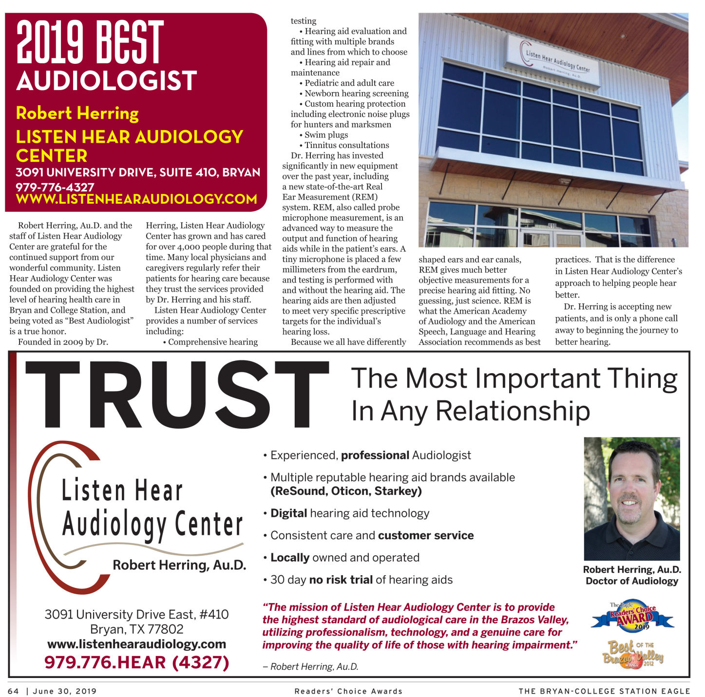The Eagle Readers' Choice Award 2019